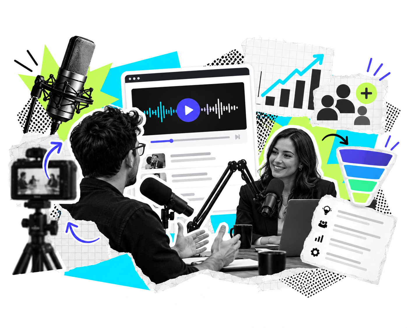 podcast corporativo como criar autoridade leads b2b estratégia conteúdo 2026