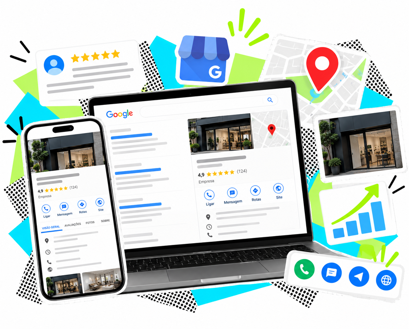 google meu negocio como otimizar perfil receber contatos clientes 2026
