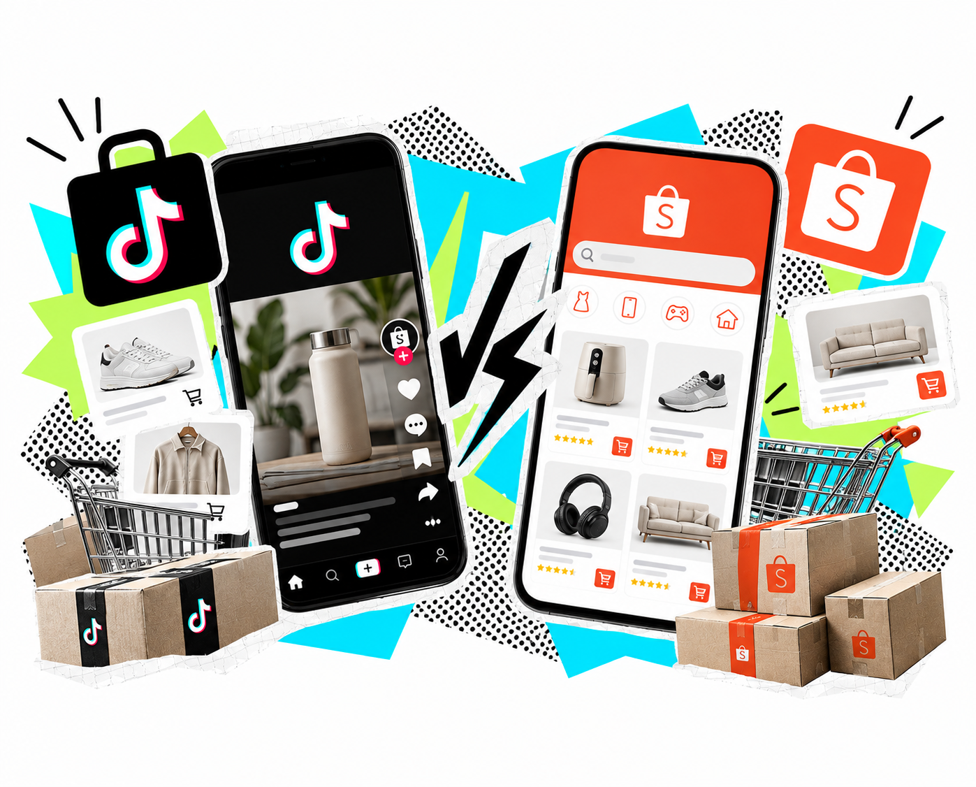 tiktok shop vs shopee onde vender comparativo taxas logistica 2026